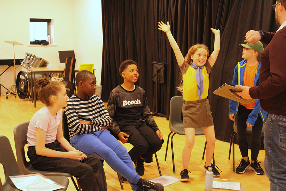 The Ashford Youth Choir in Ashford Music Centre with Kent Music