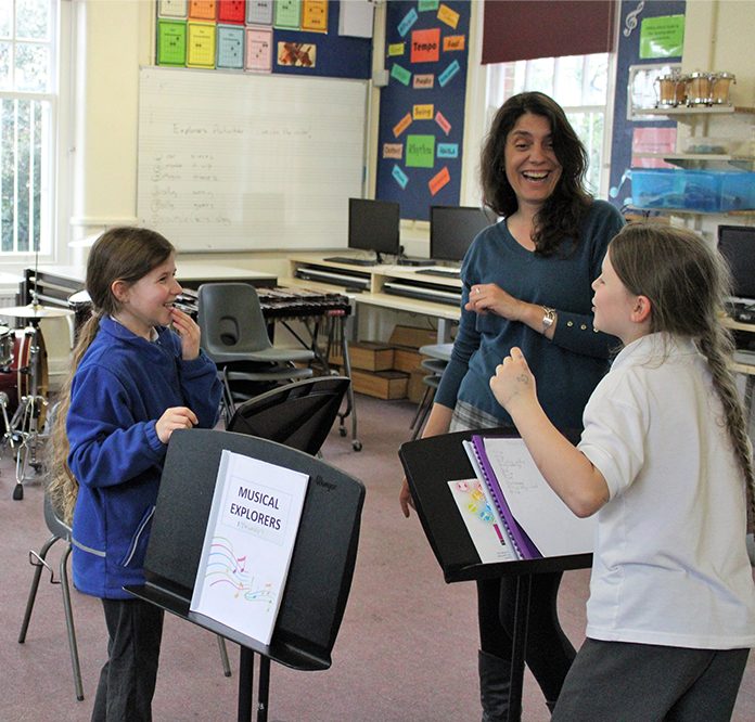 Ashford Music Explorers learning music together