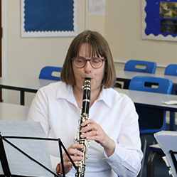 Clarinetist with the Clarinet Ensemble in Medway Towns Music Centre